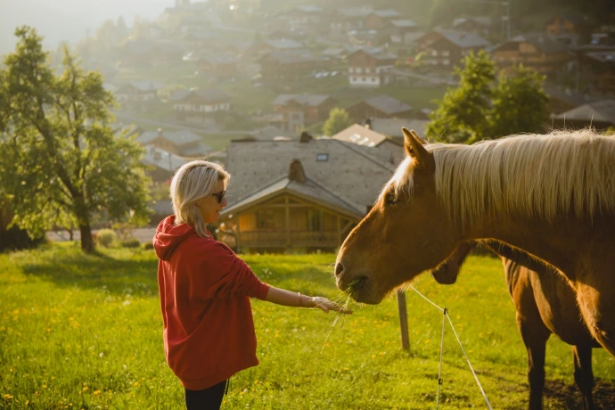 Nature chevaux Morzine Avoriaz